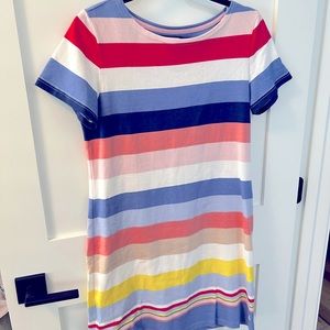 EUC Joules Color stripe T shirt Dress - Size 8